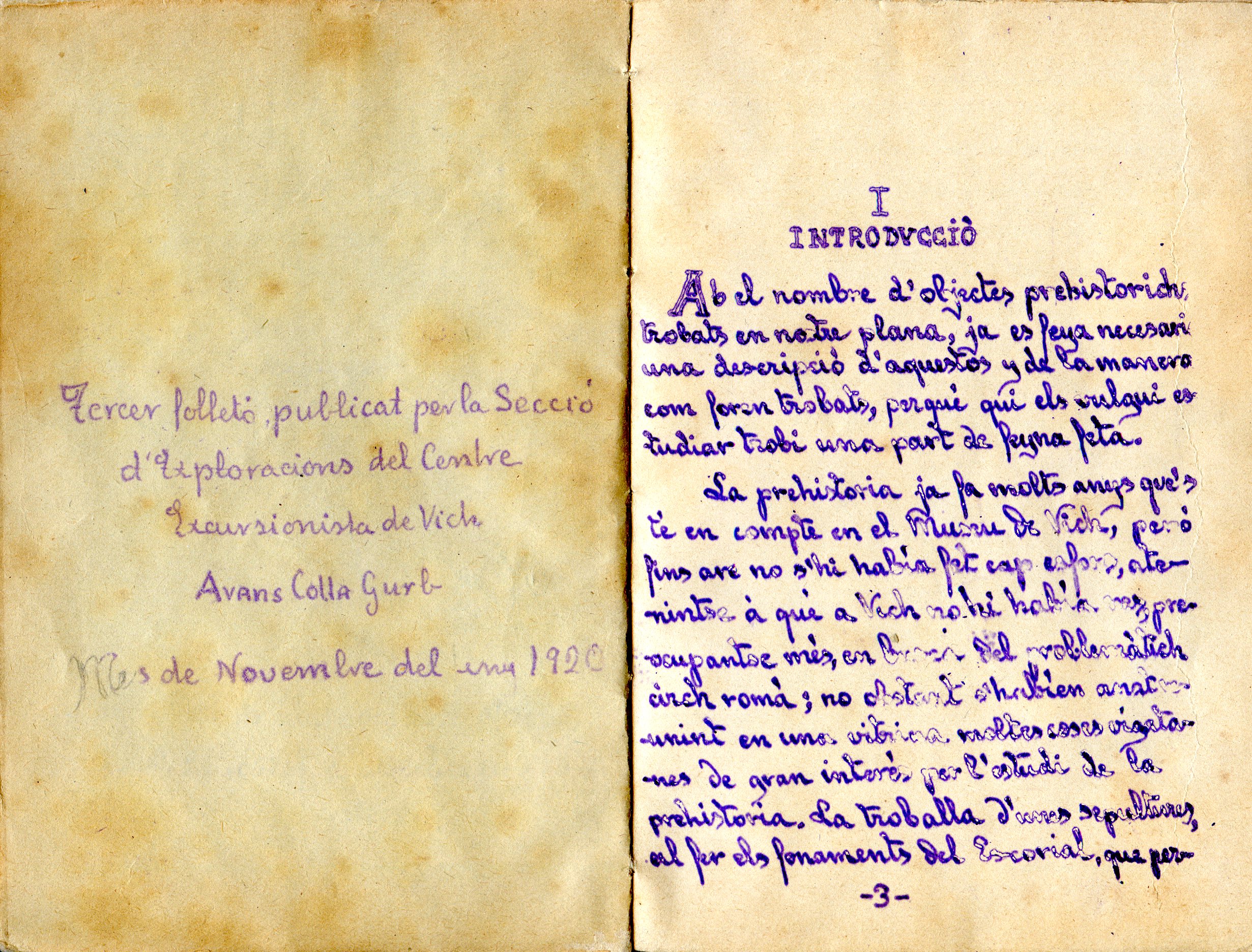 primitives civilisacions ausetanes, Les : Nota descriptiva de las trovalles prehistóriques fetes en l'Ausetania - Miniatura 3